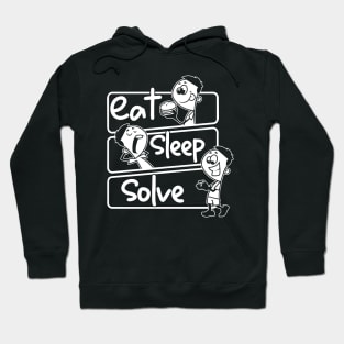 Eat Sleep Solve Repeat Speed Cubing Puzzle Cube design Hoodie